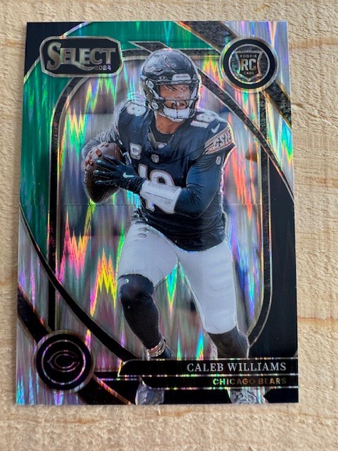2024 Select Caleb Williams Club RC Black and Green Prizm Shock #216 Bears