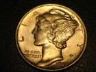 1945-S 90% Silver Mercury Head Dime BU         ^^^^^^