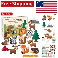 Beginner-Friendly Animals Sewing Kit - Create Adorable Plushies for Ages 8-12