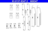 ZubehöRsatz Bremsbacken Ate 03.0137-9347.2 FüR Mitsubishi Colt 6 Z31A Z32A Lpg