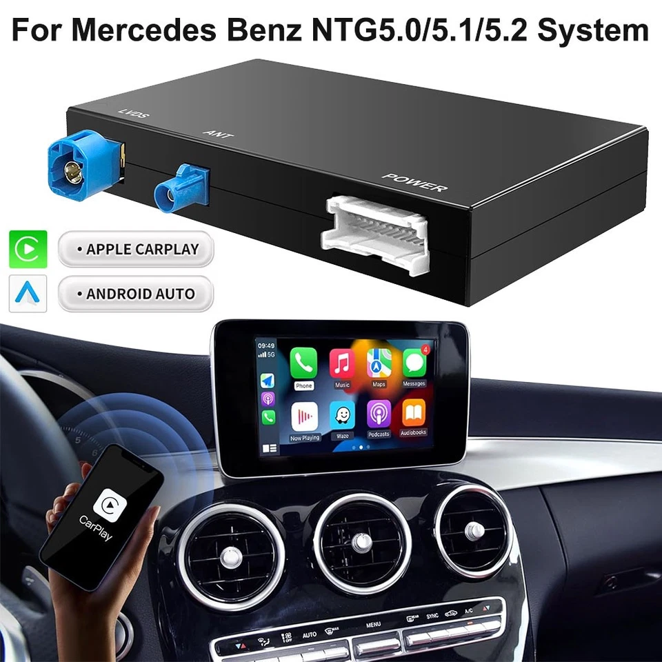 Kit de modernización automática inalámbrico Carplay Android para Mercedes-Benz NTG5.0/5.1/5.2 Foto 3 de 4