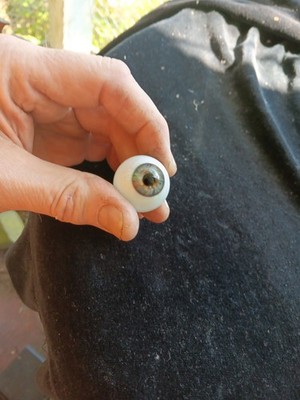 Vintage  Glass Prosthetic Eyball
