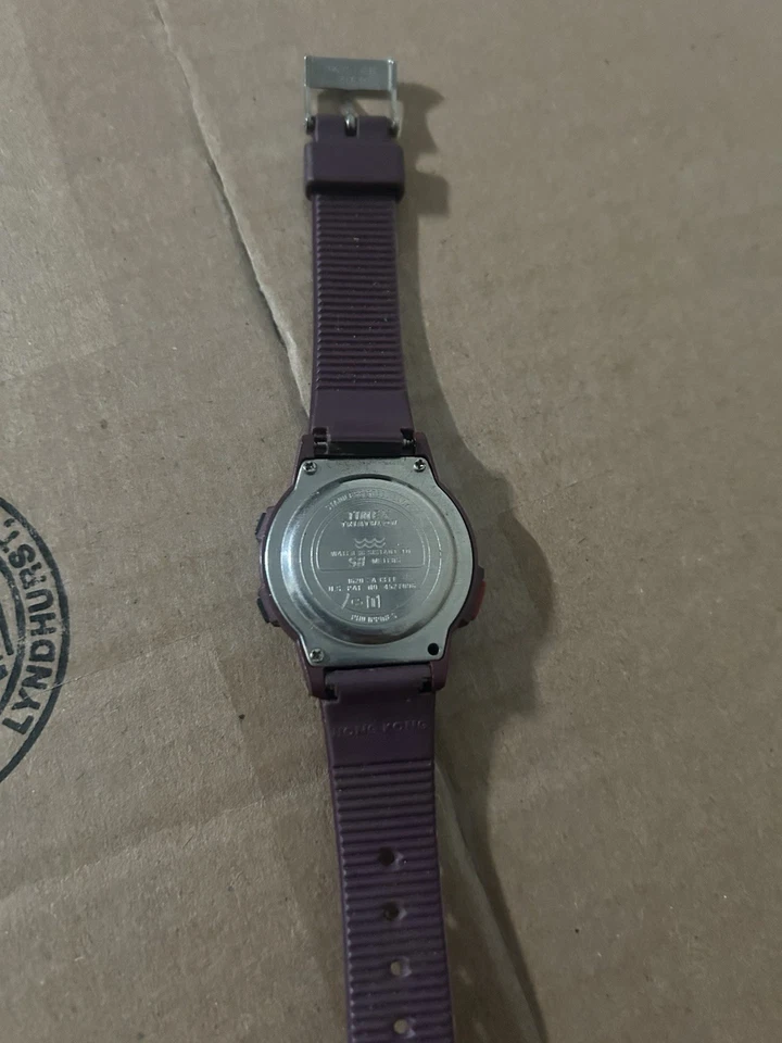 Vintage Timex Ironman Triathlon Indiglo Watch Women 33mm Red 1996 Working - image 4 of 4