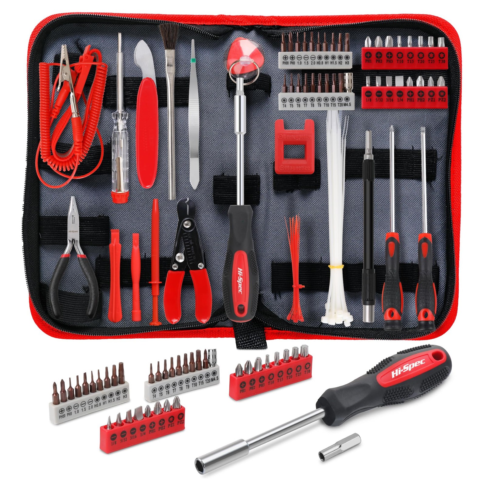 56pc Electronics Repair & Opening Tool Kit Set for Laptops Devices Computers PC