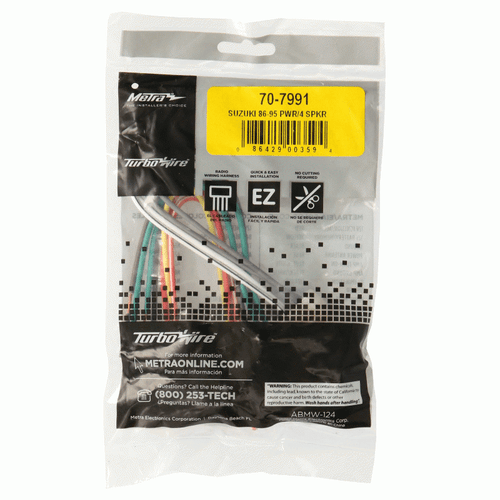 Metra 70-7991 Speaker Wiring Harness for 1989-1995 Suzuki Sidekick - Picture 3 of 6