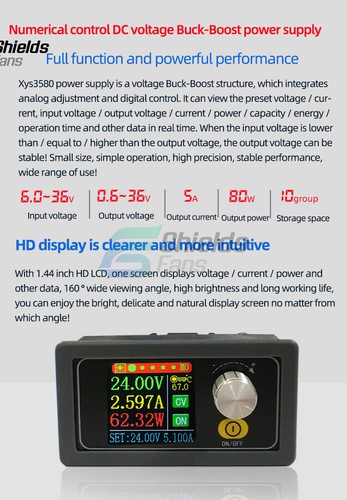 Buy E-INFINITY XYS3580 DC DC Buck Boost Converter CC CV 0.6 - Foto 10