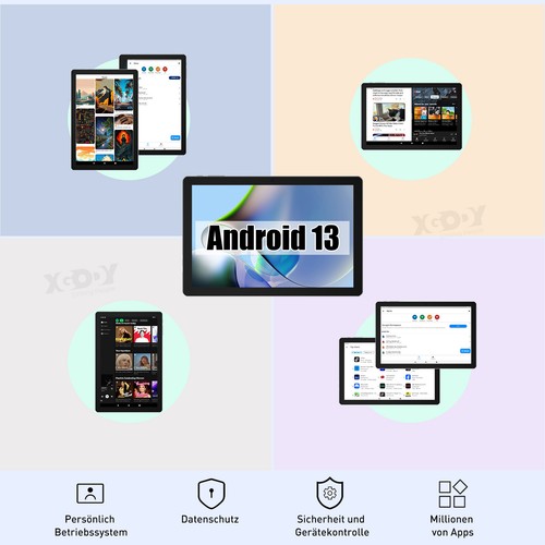2024New Pad 6 Tablet 10 Zoll Android14 12GB RAM+256GB 8000mAh PC 13MP+8MP 5GWlFl - Bild 5 von 20