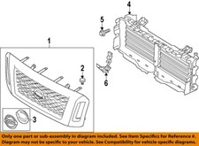 OEM 2016-2021 Nissan TITAN Front Grille Emblem Nameplate Molding