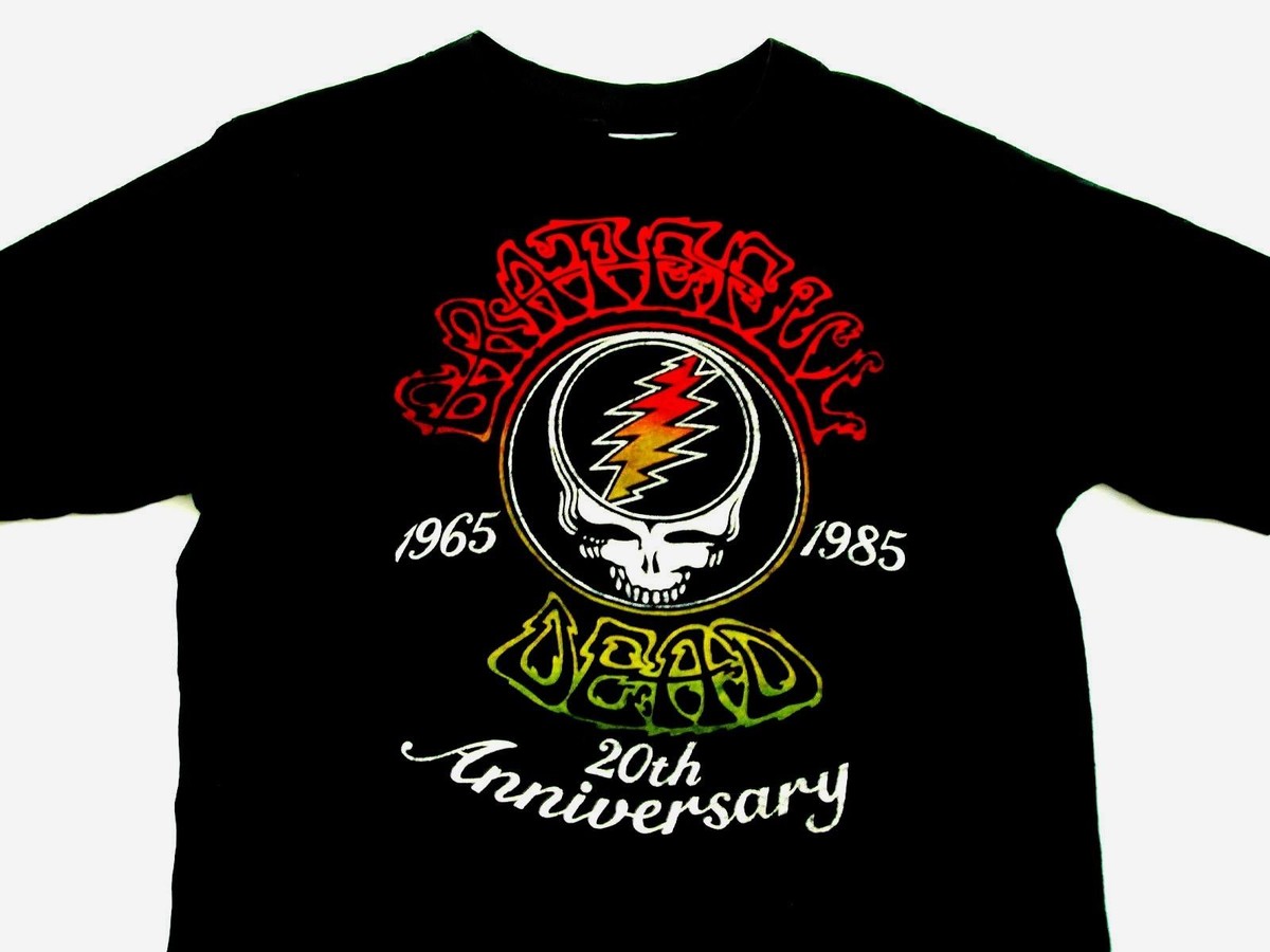 Grateful Dead Shirt T Shirt Vintage 1985 20th Anniversary