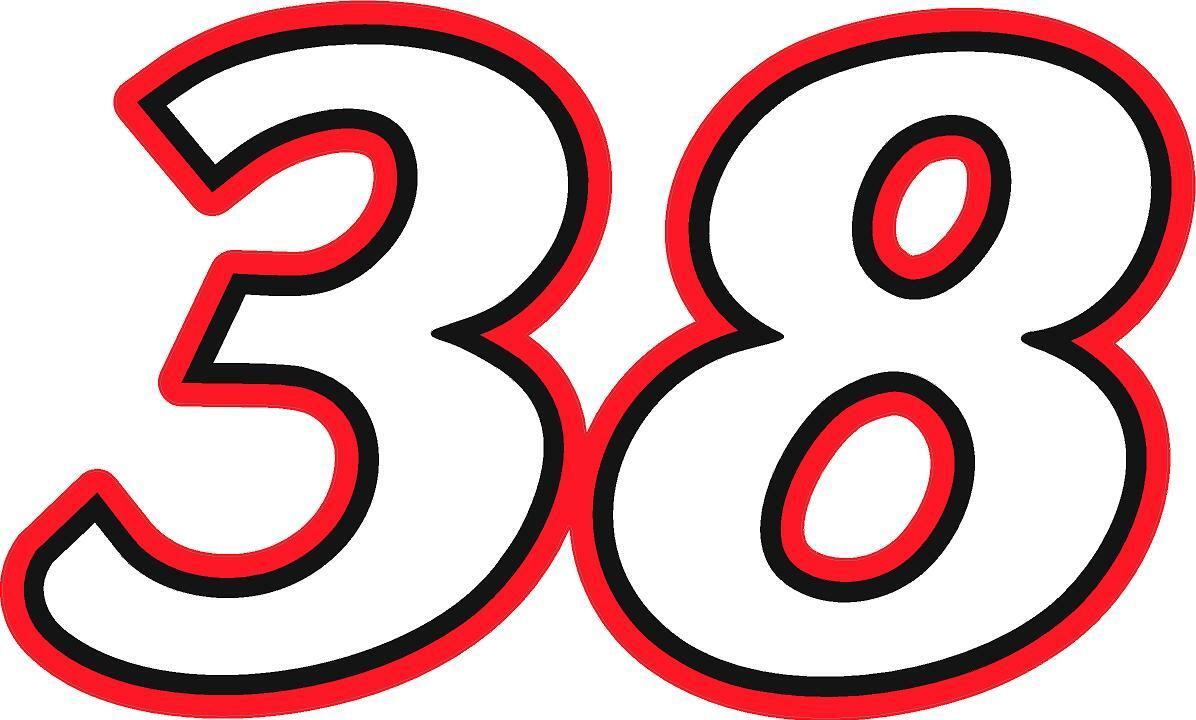 NEW FOR 2020-#38 John Hunter Nemechek Racing Sticker Decal SM thru