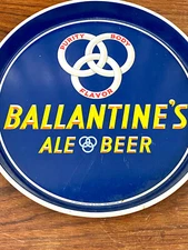 Vintage Mid Century Ballentine's Ale Beer Tray