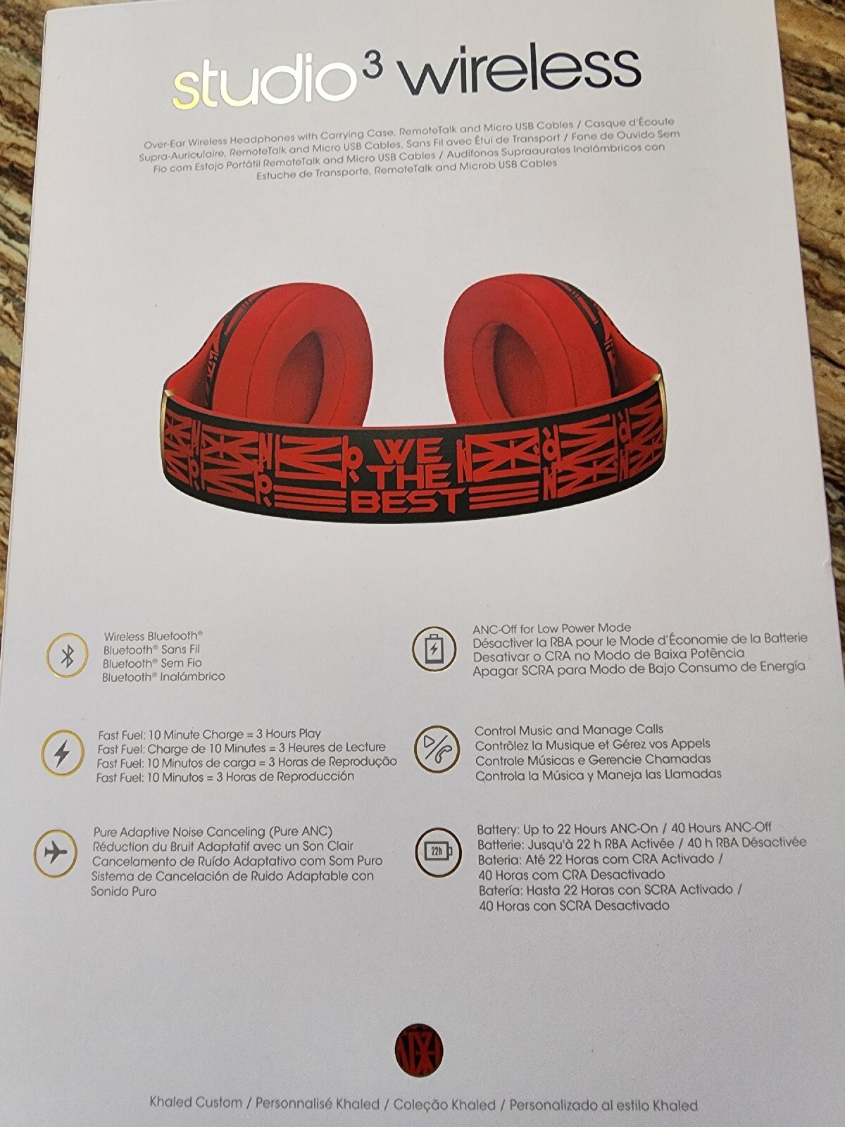 Beats by Dr. Dre Studio3 Wireless Headphones DJ Khaled Custom Edition