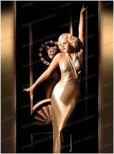 8x10 Print Jean Harlow Dinner at Eight 1933 Colorized #CLRH