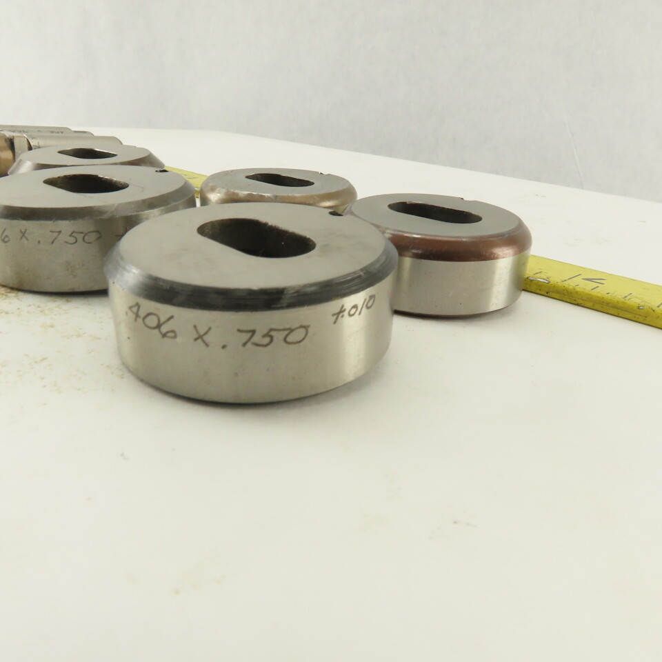 .406 x .750 + Tol  Die Punch CNC Turret .625 Punch Shank Lot Of 8