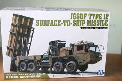 AOSHIMA 1:72 JGSDF TYPE 03 SURFACE TO SHIP MISSILE LAUNCHER MODEL KIT