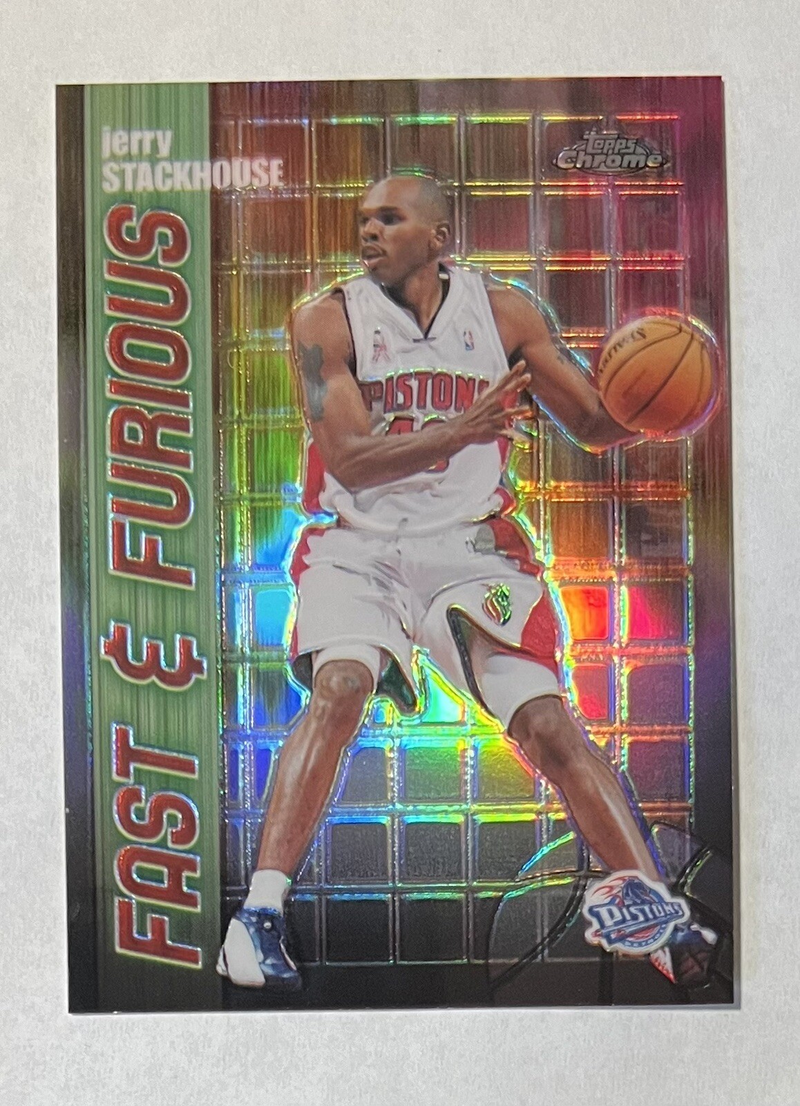 Jerry Stackhouse 2001-02 Topps Chrome FAST & FURIOUS REFRACTOR Card #FF11