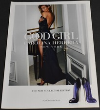 00's Print Ad Sexy Heels Long Legs Lady Blonde Carolina Herrera Good Girl Dress
