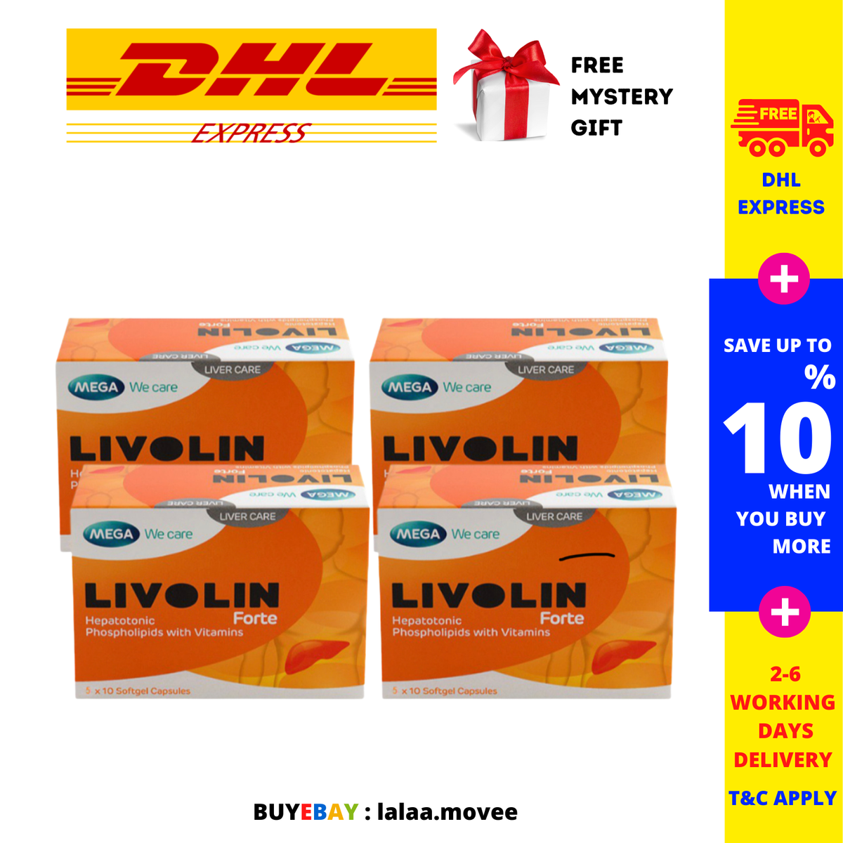 Livolin Forte - Boîte De 50 Capsules Pour La Santé Du Foie - Désintoxication Et Vitamines B