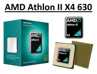 AMD Athlon II X4 630 Quad Core Prozessor 2,8 GHz, Sockel AM2+/AM3, 95 Watt CPU