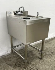 NEW 18" x 22" Undercounter Bar Sink Mixology Station Faucet Stainless Steel NSF