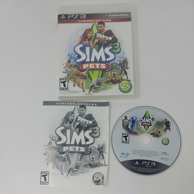 The Sims 3 Pets Sony Play Station 3 Limited Edition Adventure Video Game Disc