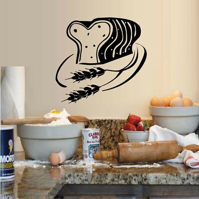 Bread - Loaf of Bread Vinyl Decal Home Décor 12'' x 13'' 