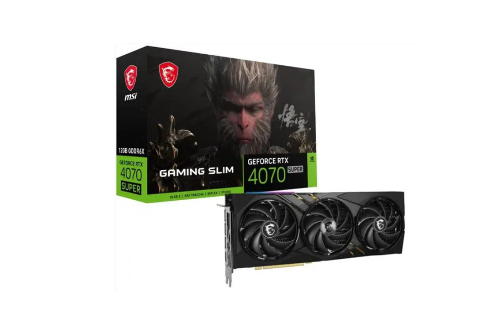 MSi GeForce RTX 4070 SUPER 12G GAMING SLIM WUKONG Black Myth