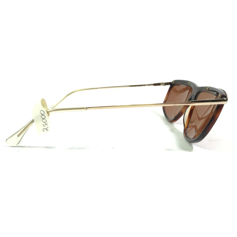 Vogue Sunglasses ROY Brown Gold Rectangular Frames with Brown Lenses 80s - Image 3 of 4