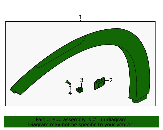 ⭐GENUINE⭐ Front Fender Wheel Molding RIGHT for 20-24 Hyundai Venue 87712K2000CA Foto 3 de 4
