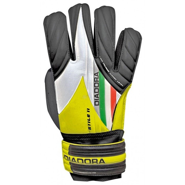 Diadora Stile II Soccer Goalie Gloves, 4mm Foam Palm, Finger Protectors (Size 9) eBay