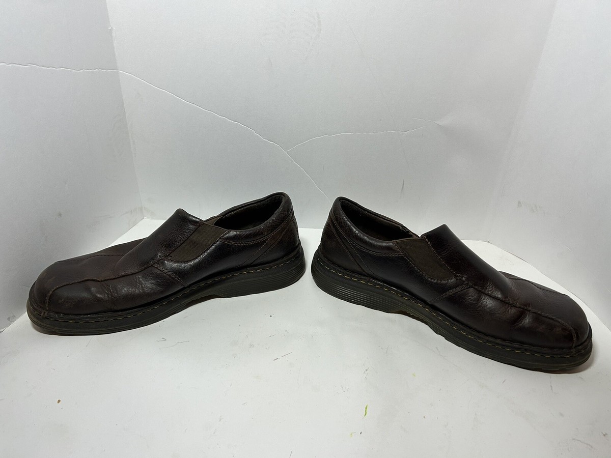 Dr. Martens Orson Shoes Brown Stretch Slip-On Loafers Men 