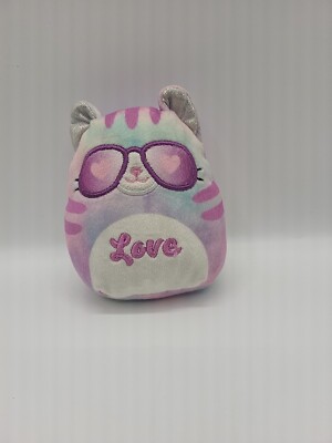 4'' Valentines  love  Cat squishmallow with capsule by KellyToys 
