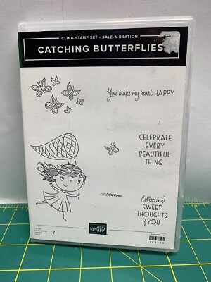 STAMPIN UP catching butterflies Stamp set sweet thoughts celebrate happy beauty 