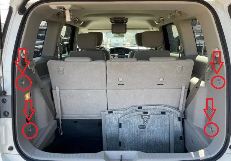 Сетчатый органайзер в виде конверта заднего багажника грузовая сетка для NISSAN QUEST 2011-2017 - Изображение 2 из 4