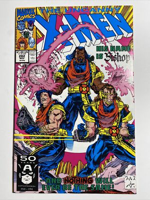 Uncanny X-Men #282 First Bishop Appearance Marvel Comics 1991 w/ Insert
