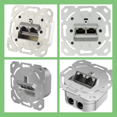 KLEIN CAT.6 Netzwerkdose Datendose passend u.a für Gira Jung Busch Jäger Merten Berker