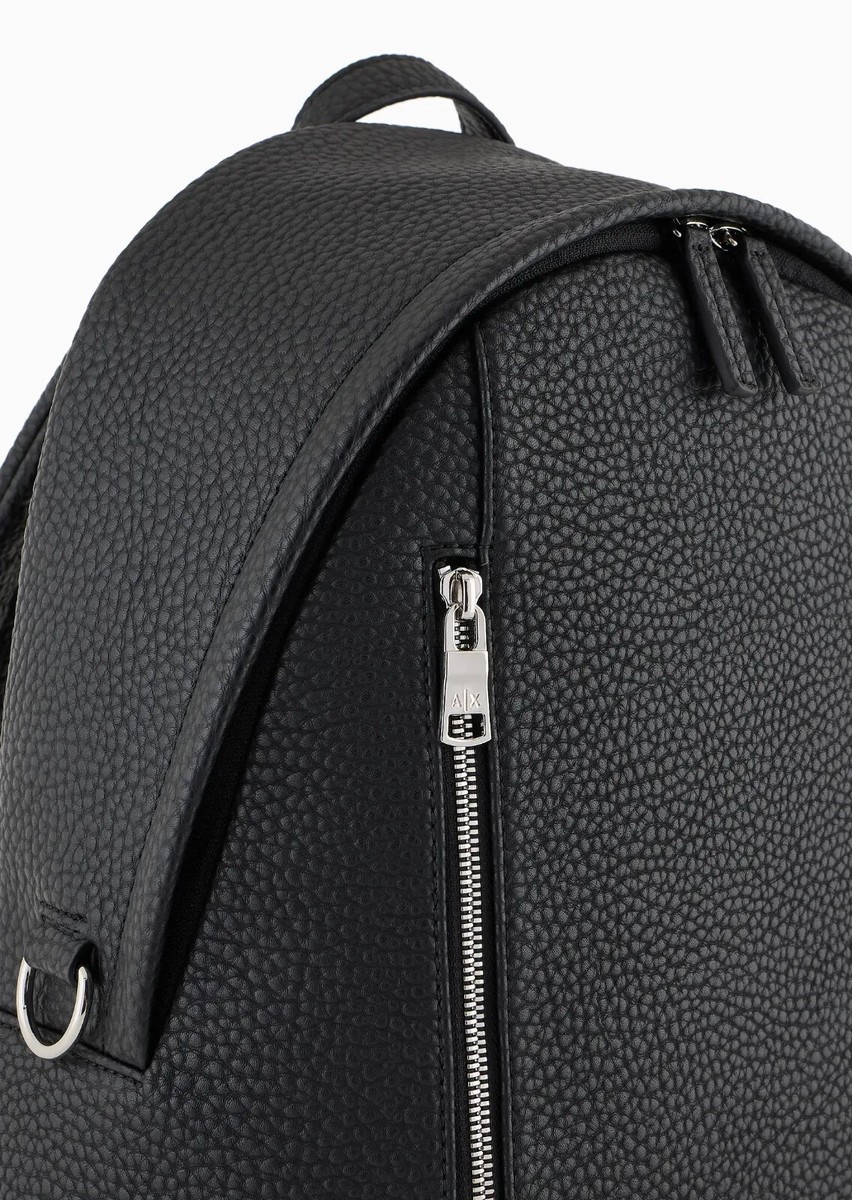 Armani Exchange Men's Backpack Zip Logo 952631 CC828 00020 Black