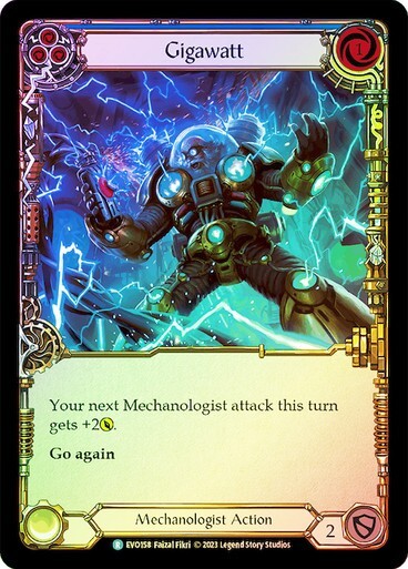 Gigawatt Foil (Blue) Rare Bright Lights Flesh and blood TCG NM