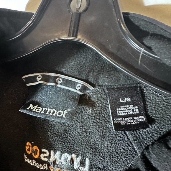 Marmot Jacket Size Large black Lightweight Flames… - image 7