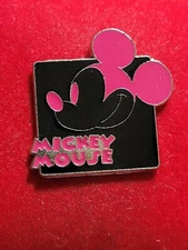 Disney Trading Pin, Mickey Expressions, Smiling, Pink, 90972, 2012 c