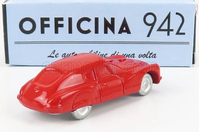 MODELLINO AUTO STATICO OFFICINA 942 FIAT 8V 1-SERIES 1952 ROSSO SCALA 1/76 - Immagine 2 di 4