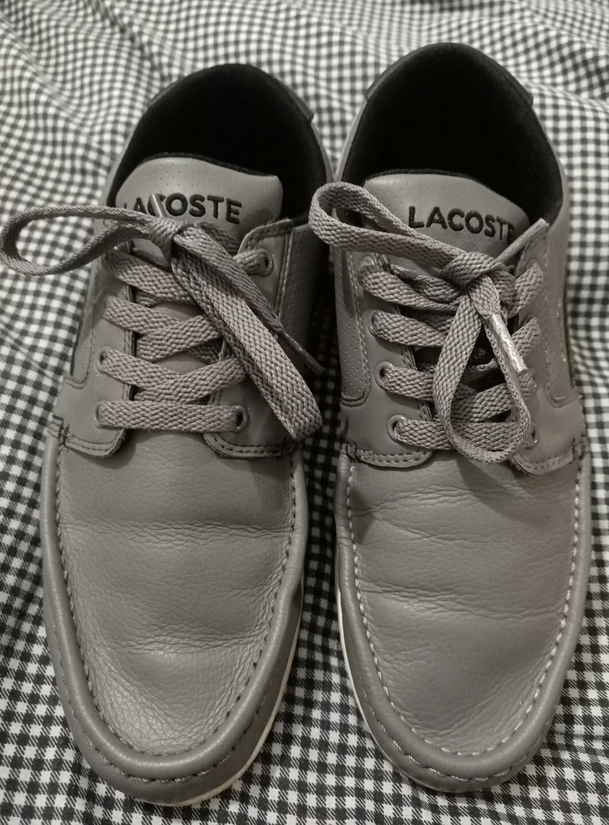 Lacoste shoes online grey leather