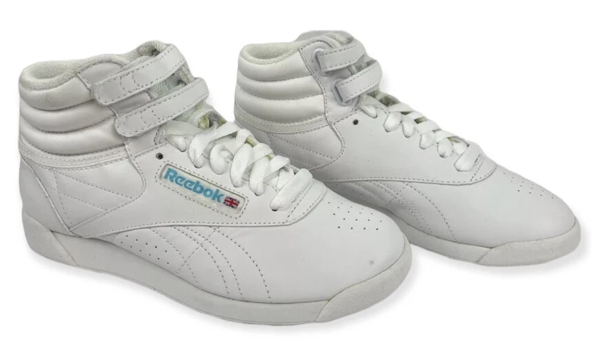 Vintage School Reebok Classic White High Womens Sneaker Shoes Size 6.5 | eBay