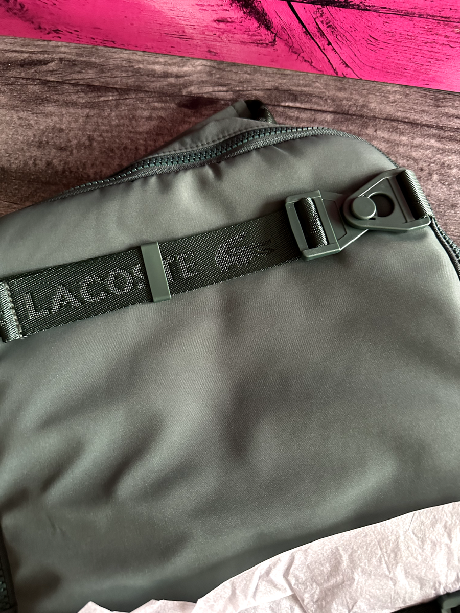 LACOSTE 2in1 100% RECYCLED BACKPACK GREEN BN RARE | eBay display picture 1