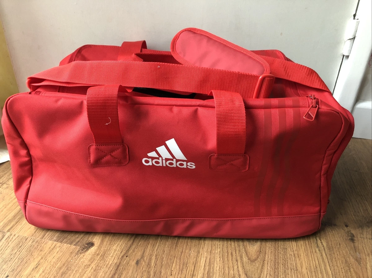 Adidas Unisex Tiro Small Duffel Bags Red White Casual Cross GYM