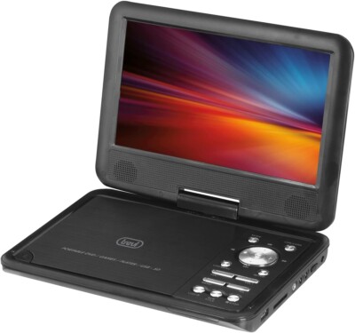 Tragbarer DVD Player 9'' & Spielekonsole in eins, DVD MP3 USB SD Card Gamepad