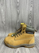Image of Dunlop On Site Brown Steel Toe Cap Safety Boots UK Size 5 Brand New