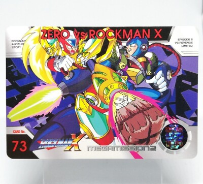 73 ZERO vs Mega Man X Mega ( Rock ) man X Mega Mission 2 CARD