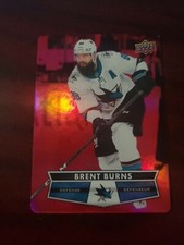 Brent Burns Red Die Cut DC-15 Tim Hortons Hockey Cards 2021-22 Upper Deck