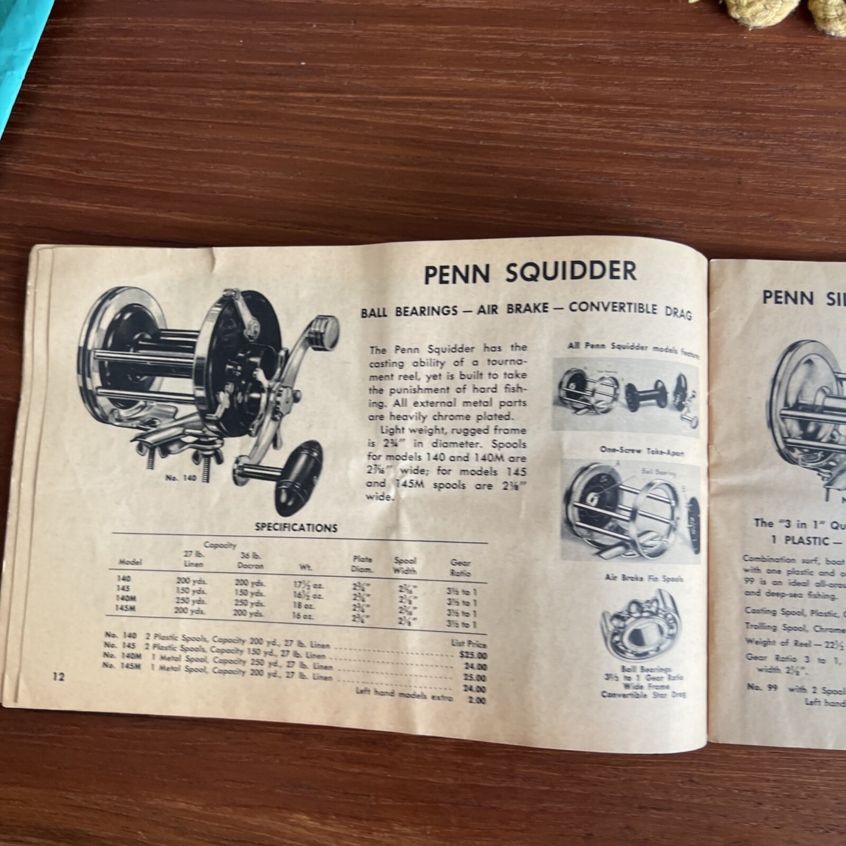 Vieux Catalogue Penn, Liste De Prix Et Manuel D'instructions – Rare Pour Les Mordus De Pêche